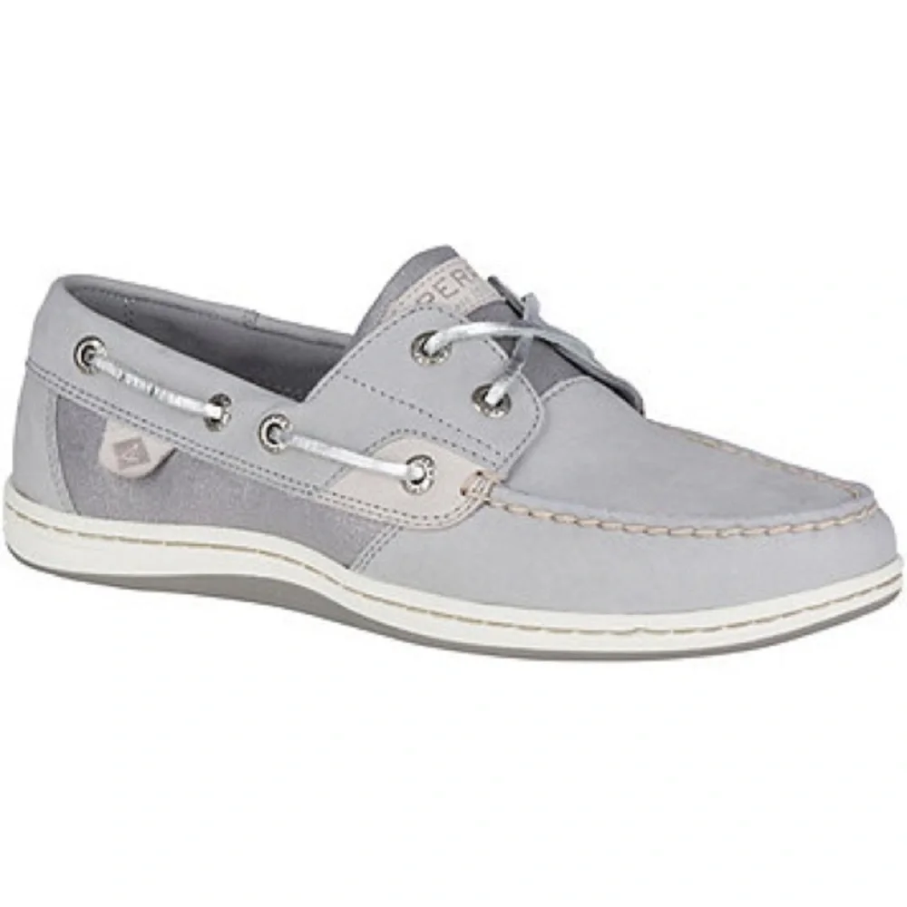Sperry Topsider Koifish Sparkle Grey Boat Shoes